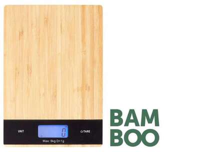 Keittiövaaka max 5 kg bambu Day